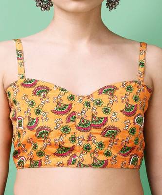 Ethnic Motifs Printed Silk Semi Stitched Lehenga & Unstitched Blouse With Dupatta 2