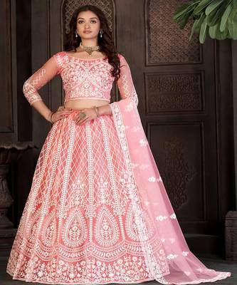 Women Embroidered Lehenga Choli 3