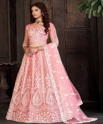 Women Embroidered Lehenga Choli 4