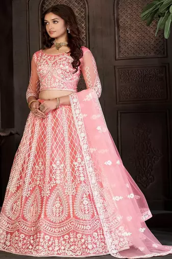 Women Embroidered Lehenga Choli