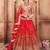 Floral Embroidered Semi Stitched Lehenga & Blouse With Dupatta