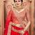 Floral Embroidered Semi Stitched Lehenga & Blouse With Dupatta