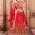 Floral Embroidered Semi Stitched Lehenga & Blouse With Dupatta