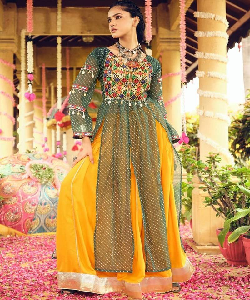 Embroidered Thread Work Ready to Wear Lehenga &