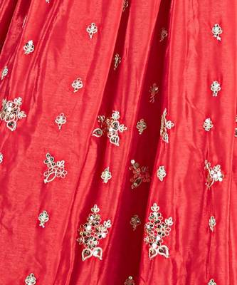 Embellished Beads and Stones Semi Stitched Lehenga & Unstitched Blouse With Dupatta 4