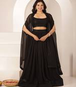 Embroidered Thread Work Ready to Wear Lehenga & Blouse With Dupatta