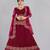 Embroidered Thread Work Semi Stitched Lehenga & Unstitched Blouse With Dupatta