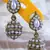 Pearl  leaf earrings