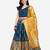 Teal & Mustard Ready to Wear Lehenga & Unstitched Blouse With Dupatta