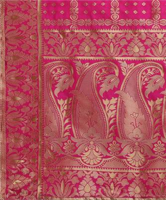 Teal & Magenta Ready to Wear Lehenga & Unstitched Blouse With Dupatta 4