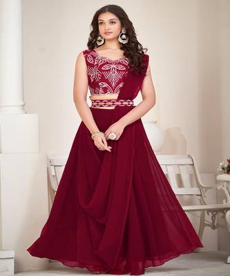 Women Embroidered Lehenga Choli 2