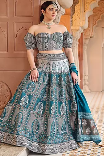Ready to Wear Lehenga & Unstitched Blouse With Dupatta