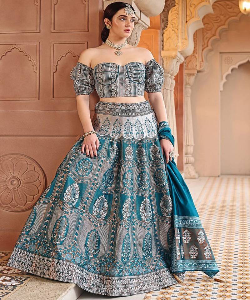 Ready to Wear Lehenga & Unstitched Blouse With Dupatta