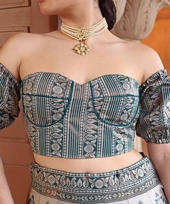 Ready to Wear Lehenga & Unstitched Blouse With Dupatta 2