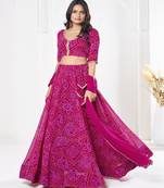 Printed Semi Stitched Lehenga & Unstitched Blouse With Dupatta