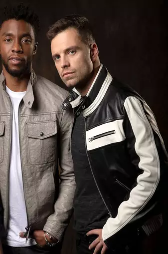 men's black and white lambskin leather biker jacket classic moto modern