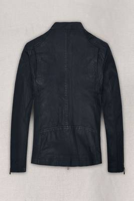 men's black lambskin leather biker jacket classic moto zip style stylish versatile 2