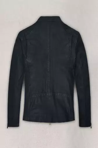 men's black lambskin leather biker jacket classic moto zip style stylish versatile