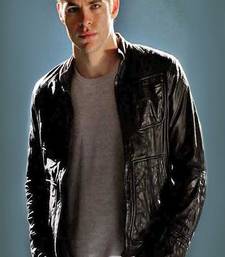 Men's classic black color pocket jacket pure lambskin  biker jacket