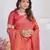 Red Pure Kanjeevaram Silk Rose Floral Woven Zari Design Saree With Blouse
