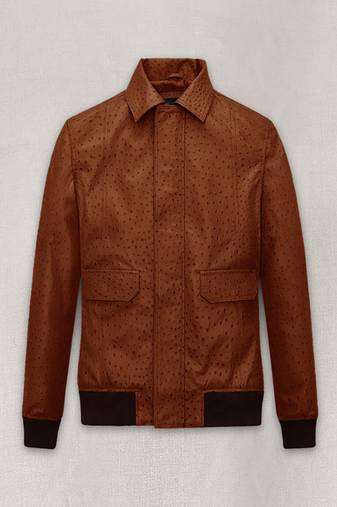 men's brown lambskin leather jacket classic zip up style fine