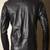 Straight zip closure black lambskin leather jacket zipper pockets fastion look