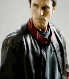 Men's black & red café racer leather jacket sporty panels fastion look