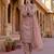 Pink crepe readymade suit with embroidery & sequence work