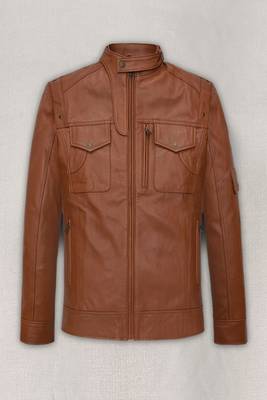 men's brown lambskin leather biker jacket classic moto zip style premium sophisticated 2