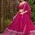 Embroidered Thread Work Semi Stitched Lehenga & Unstitched Blouse With Dupatta