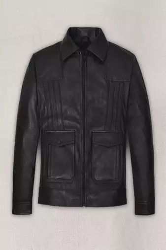 men's black lambskin leather biker jacket classic moto zip style stylish luxury