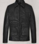 men's black lambskin leather biker jacket classic moto zip style stylish luxury