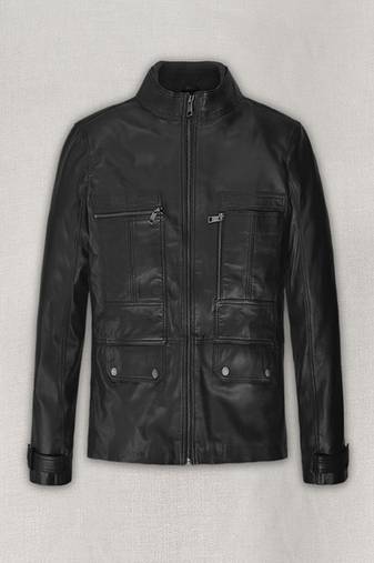 men's black lambskin leather jacket classic zip up style modern pro