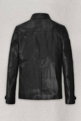 men's black lambskin leather jacket classic zip up style modern pro 3