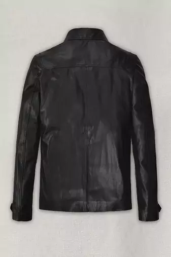 men's black lambskin leather jacket classic zip up style modern pro