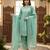 Sky blue crepe readymade suit with embroidery & sequence work
