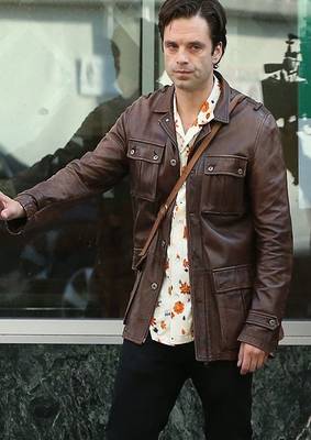 men's brown lambskin leather jacket classic zip up style pro 2