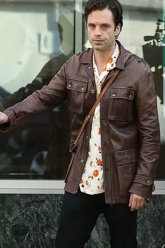 men's brown lambskin leather jacket classic zip up style pro