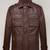 Stylish brown premum lambskin leather bike jacket sean bean cleanskin fashtion