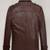 Stylish brown premum lambskin leather bike jacket sean bean cleanskin fashtion