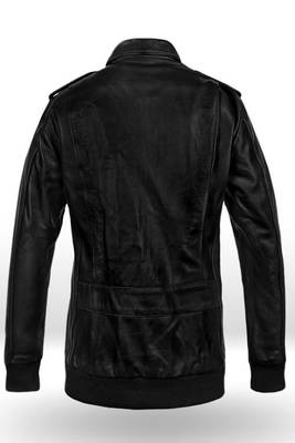 men's black lambskin leather biker jacket classic moto zip style stylish elite 2