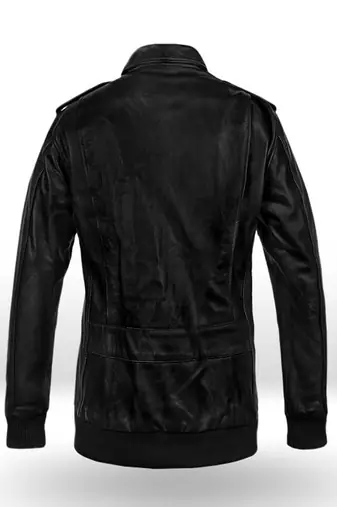 men's black lambskin leather biker jacket classic moto zip style stylish elite
