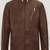 Stylish moto spanish brown lambskin leather jacket slim fit moto style jacket