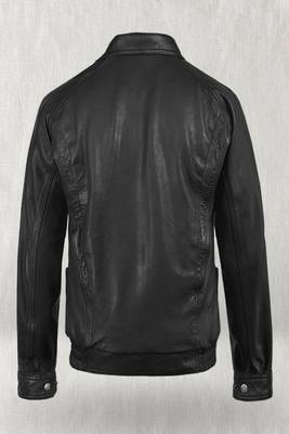men's black lambskin leather bomber jacket vintage inspired look modern 2