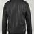 Stylish men's vintage bomber black lambskin leather jacket