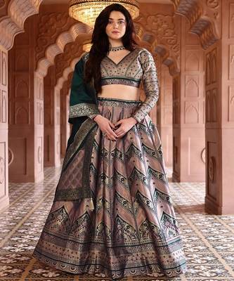 Ready to Wear Lehenga & Unstitched Blouse With Dupatta 1