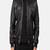 Stylish bomber-style classic look  black pure lambskin leather jacket chest pocket style