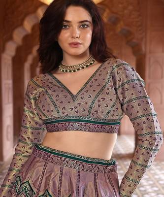 Ready to Wear Lehenga & Unstitched Blouse With Dupatta 2