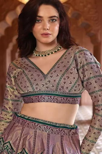 Ready to Wear Lehenga & Unstitched Blouse With Dupatta