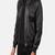 Stylish bomber-style classic look  black pure lambskin leather jacket chest pocket style